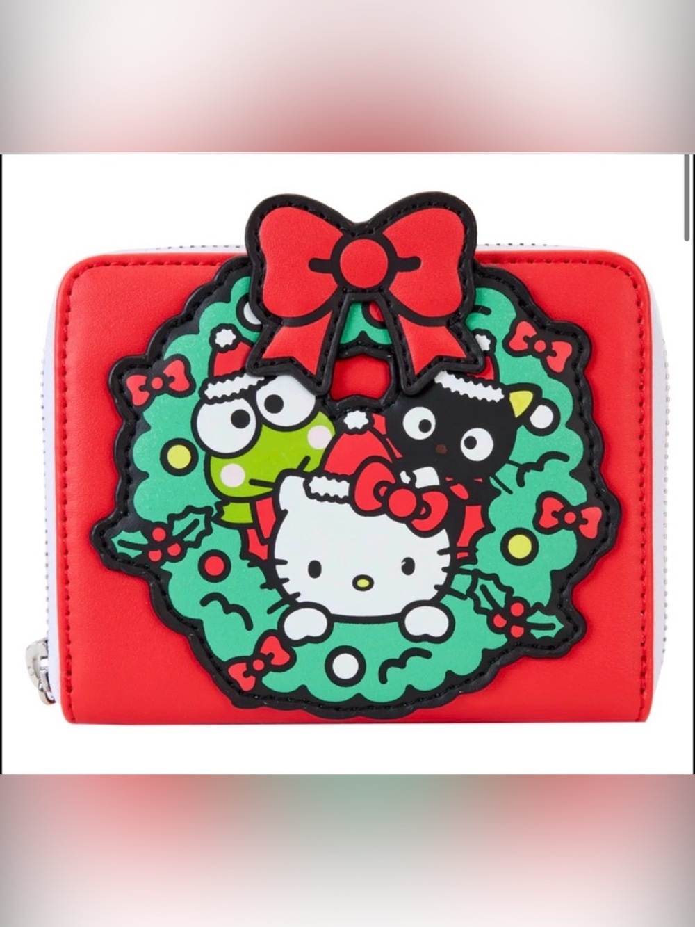 Hello Kitty and Friends Sanrio x Loungefly Winter Wonderland Red Zip Wallet NWT
